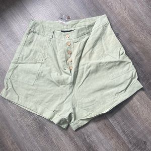 PLT | LINEN CARGO SHORTS